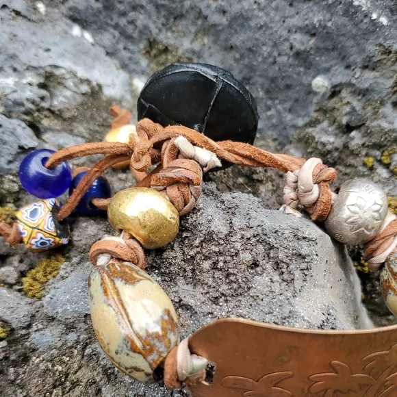 Funky, Cool Handcrafted Beaded Bracelet - Picture 3 of 5